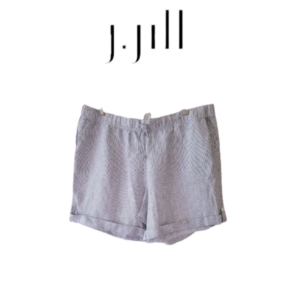 J. Jill Linen Pull-On Cuffed Shorts XL